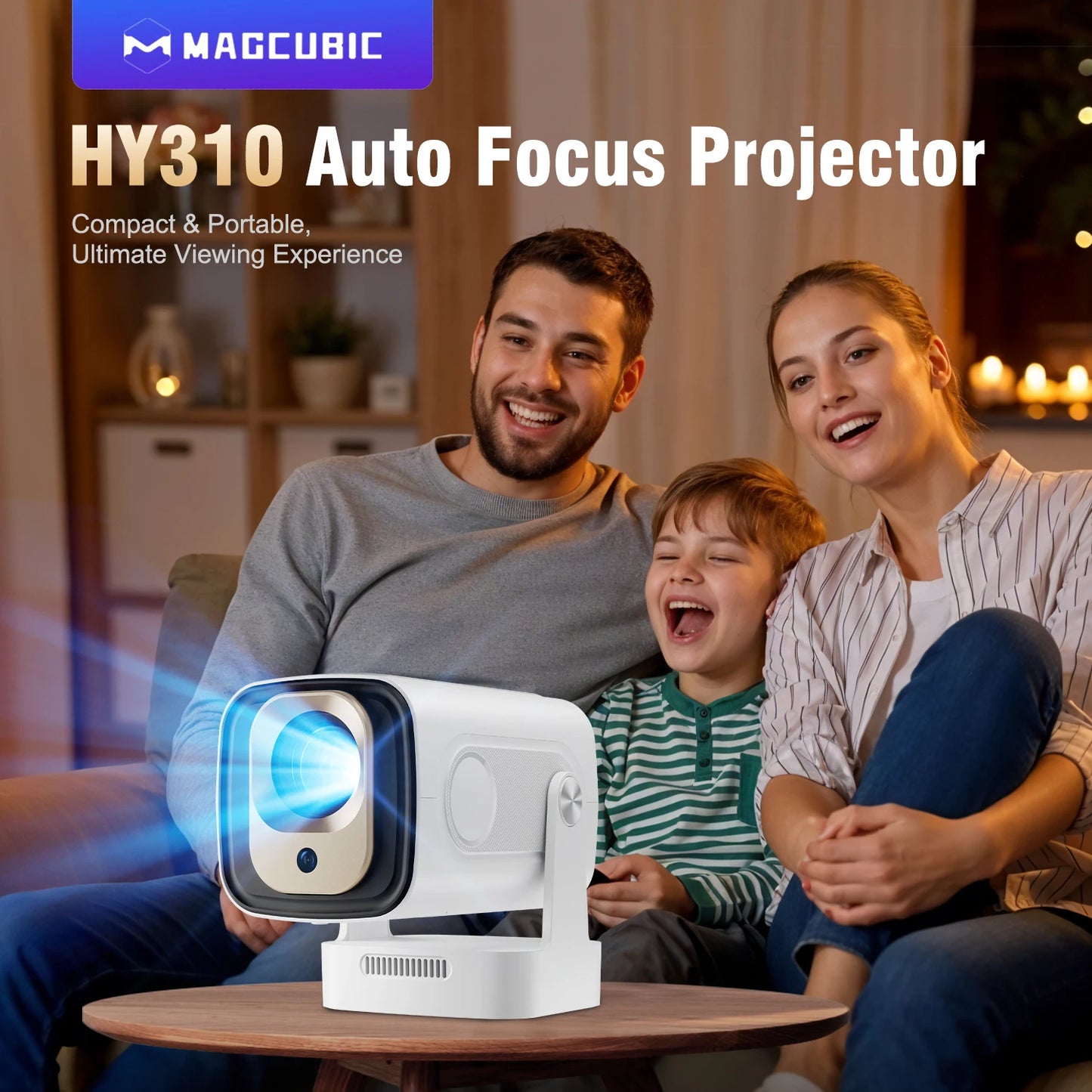 Mini projecteur Magcubic HY310 à haut-parleur intégré