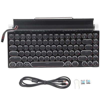 Clavier mécanique à écrire vintage sans fil 83 touches