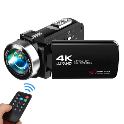 Caméscope numérique Ourlife 4K à écran rotatif.